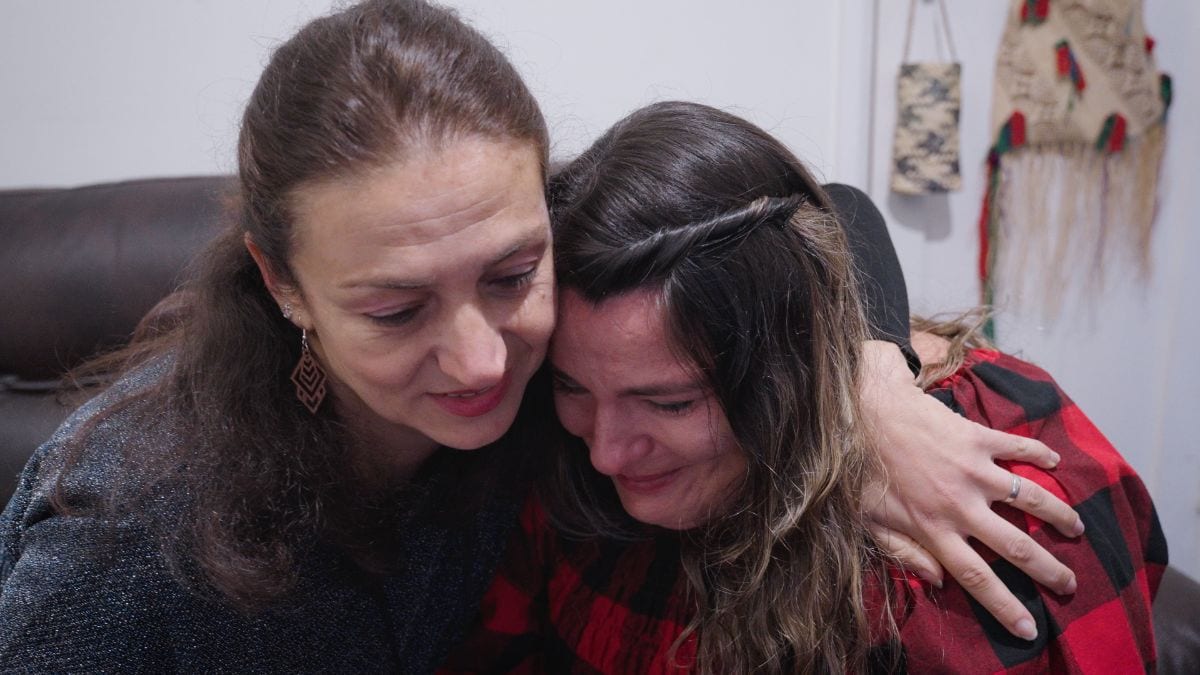 Roxanne and Daniela. A special moment from her story. May 2025.